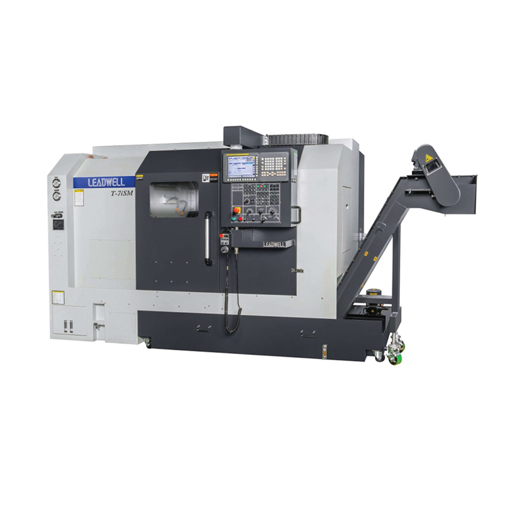 T-7ISM 8” MULTI-FUNCTION DOUBLE SPINDLE C-AXIS CNC LATHE