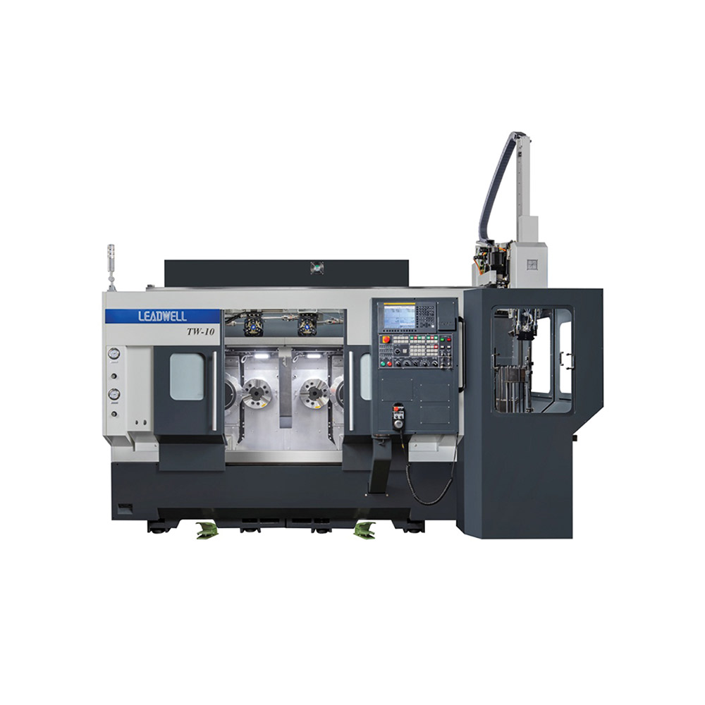 TW-10TW-10M DOUBLE SPINDLE DOUBLE TURRET CNC LATHE WITH AUTOMATIC LOADING AND UNLOADING
